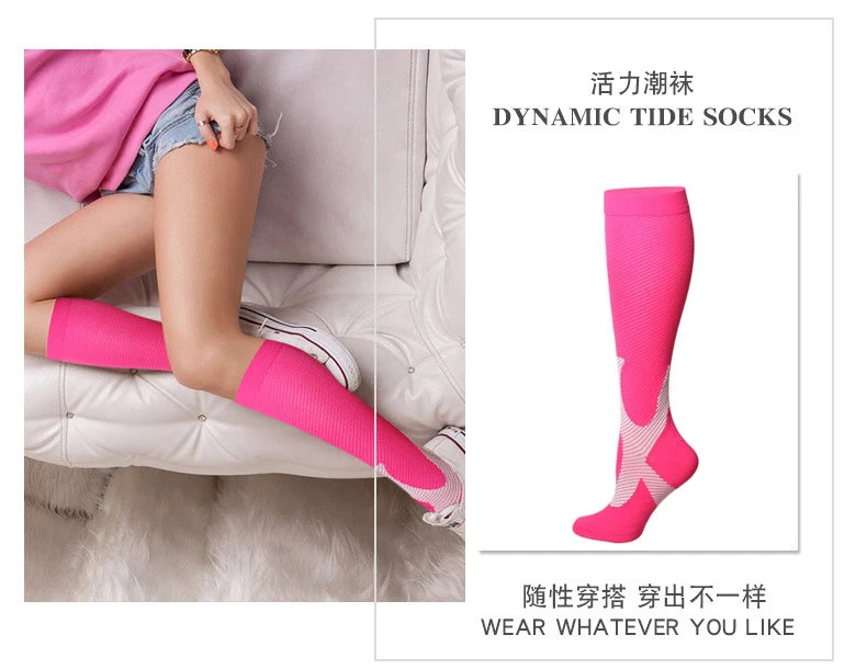 Compression Socks Medical Varicose Veins Nylon Medical Nursing Stockings Fit For Sports Black compression Socks For Anti Fatigue