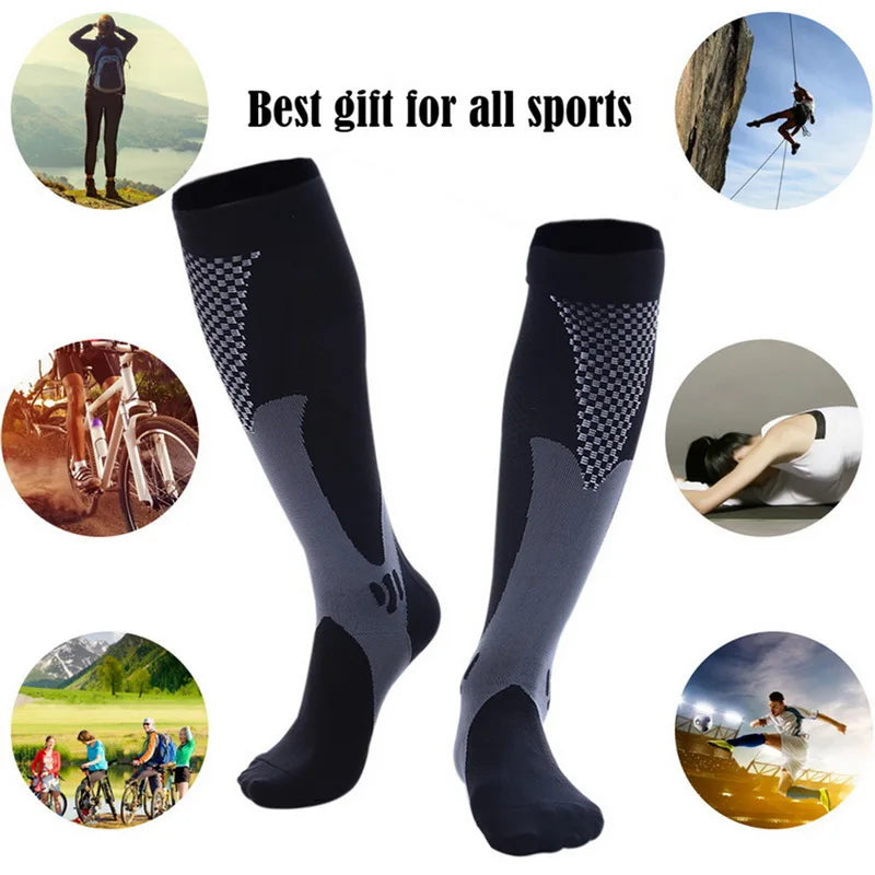 Compression Socks Medical Varicose Veins Nylon Medical Nursing Stockings Fit For Sports Black compression Socks For Anti Fatigue