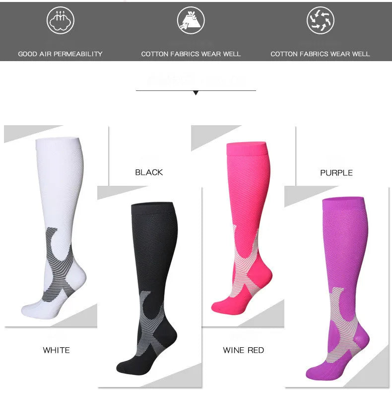 Compression Socks Medical Varicose Veins Nylon Medical Nursing Stockings Fit For Sports Black compression Socks For Anti Fatigue