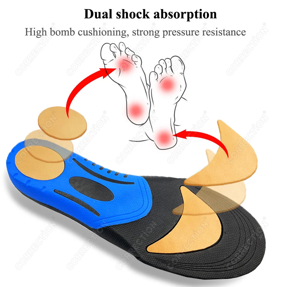 Best Orthotic Gel Insoles Orthopedic Flat Foot Health Sole Pad For Shoes Insert Arch Support Pad For Plantar fasciitis Unisex