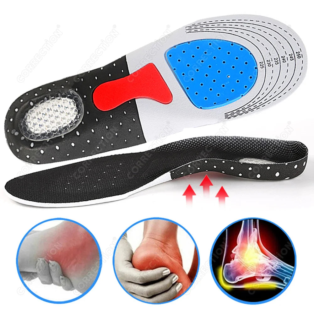 Best Orthotic Gel Insoles Orthopedic Flat Foot Health Sole Pad For Shoes Insert Arch Support Pad For Plantar fasciitis Unisex