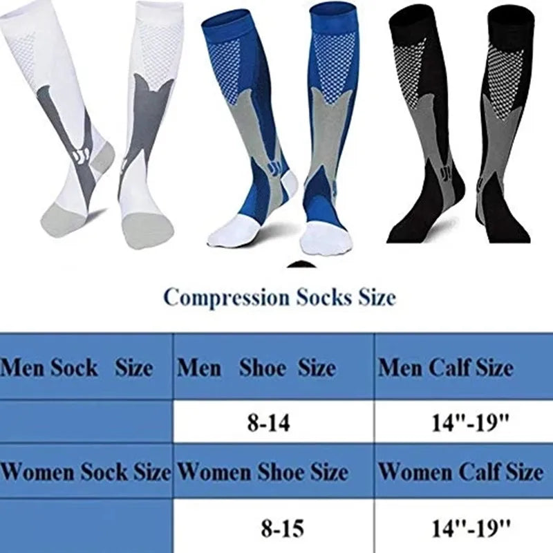 Compression Socks Medical Varicose Veins Nylon Medical Nursing Stockings Fit For Sports Black compression Socks For Anti Fatigue