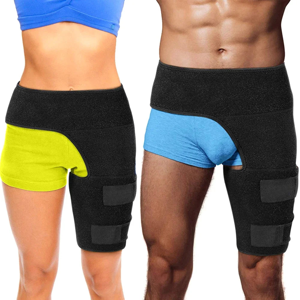 Hip Brace Thigh Compression Sleeve, Hamstring & Groin Compression Support Wrap for Hip Pain Relief, Sciatica,Quad Muscle Strains